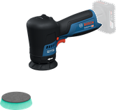 BoschGPO 12V-77 無線拋光機，附泡棉墊。