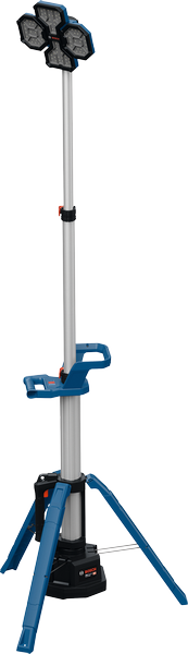 附三腳架的BoschGLT 18V-5000 場地燈。.
