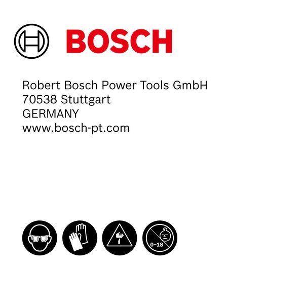 Bosch折疊刀安全圖標.