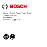 Bosch螺絲起子安全圖示。