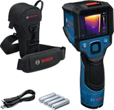 Bosch GTC 12V-450 thermal imaging camera with case and batteries.