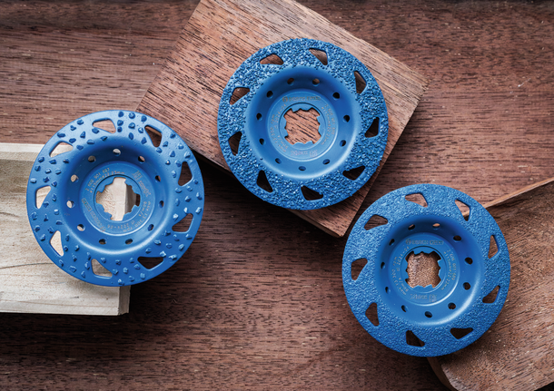 中型超耐久多材質專業款碳化鎢硬質合金研磨盤,平面型,X-LOCK,115 mm,22.23 mm 用於木材成型的Bosch硬質合金砂輪。.