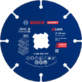 Bosch EXPERT 硬質合金多輪 X-LOCK 切割盤 125 毫米。