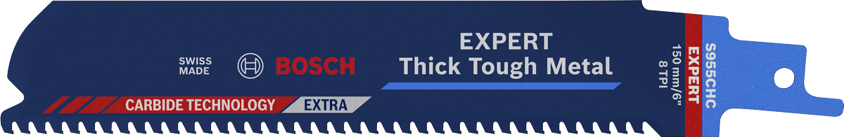 Bosch EXPERT Thick Tough Metal S 955 CHC 往復鋸片。.