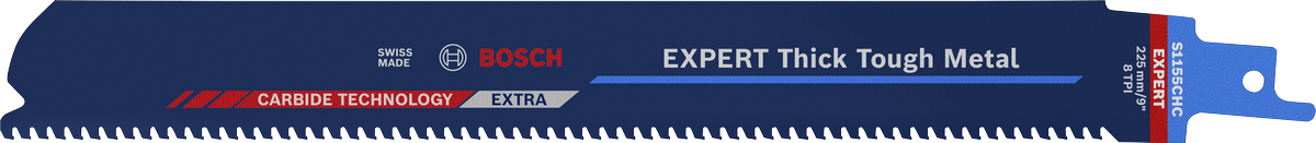 Bosch厚實堅韌金屬 S1155CHC 往復鋸片。.