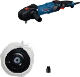 Bosch 14-180 拋光機，附墊片和主軸轉接器。.