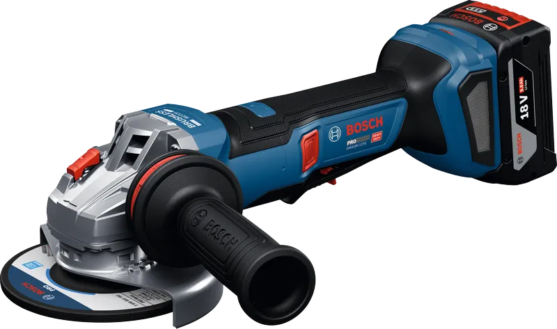 Bosch GWS18V-11PS angle grinder with 18V battery.