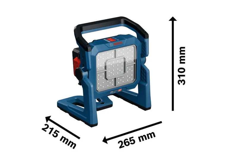 帶手柄的Bosch GLI18V-5000 無線工作現場燈。.