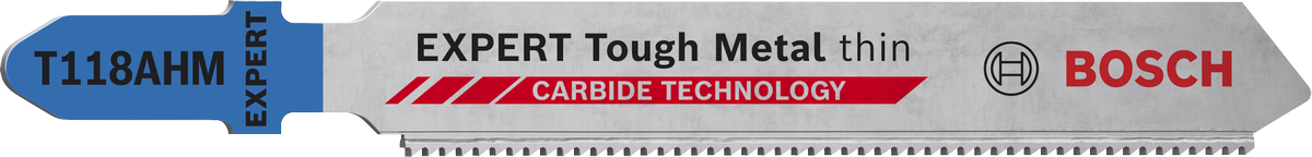 Bosch EXPERT Tough Metal T118AHM 曲線鋸刀片，硬質合金齒。.