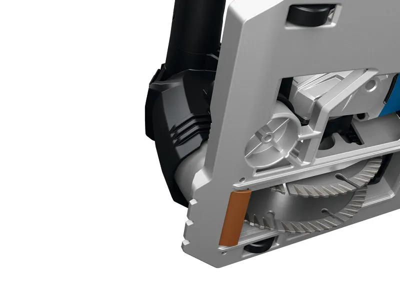 BoschGNF18V-40 牆面開槽切割片細節。