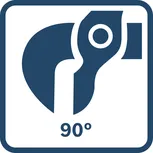 下顎位置90度。
