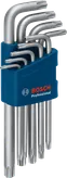 Bosch六角扳手 Torx 套裝 9 件，附 S2 鋼製扳手座。
