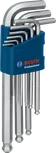 Bosch9件S2六角扳手套裝，藍色收納盒裝。