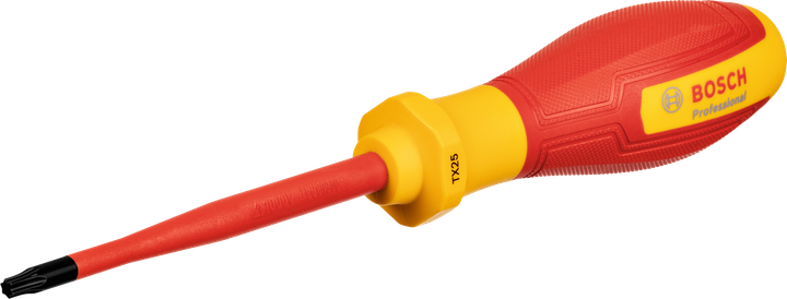 Bosch螺絲起子 TX25x100 絕緣手柄。