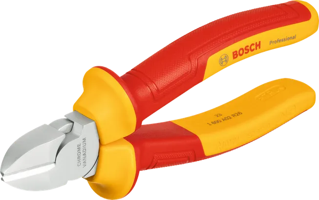 Bosch斜口鉗 160 毫米，附絕緣手柄。
