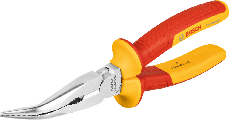 Bosch長嘴鉗，彎曲角度 40°，200 毫米。