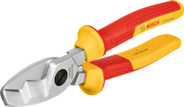 Bosch認證電纜剪，附絕緣紅黃手柄。