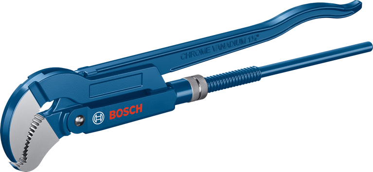 Bosch衛生級45°鉻釩鋼彎頭管鉗。