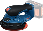 Bosch 18V-150 無線隨機軌道砂光機。.