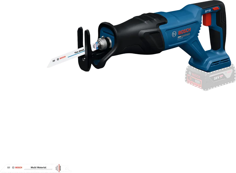 Bosch 18V-28 往復鋸，附鋸片。