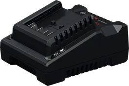 Bosch 18V-40 電池充電器，附狀態指示燈。