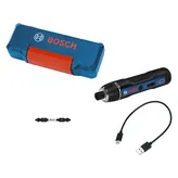 Bosch Go cordless screwdriver set with USB cable.