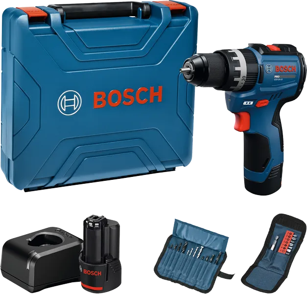 Bosch電鑽套裝及配件。