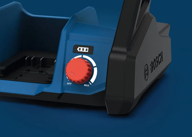 Bosch -1300 工具底座，紅色控制旋鈕。