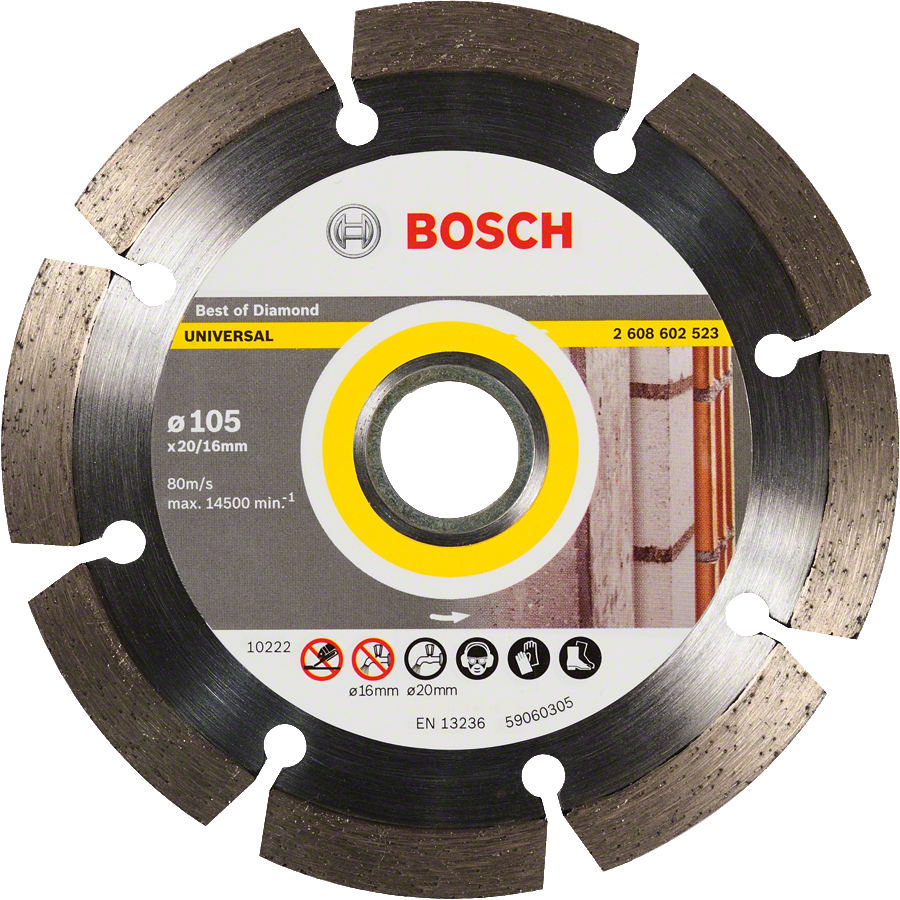 Bosch鑽石萬用切割片 105 毫米，適用於瓷磚和石材。.