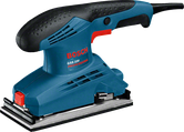 Bosch 230 軌道砂光機，附人體工學手柄。