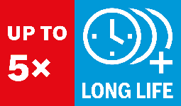 使用壽命比 Bosch AIZ 20 AB 雙金屬木、金屬兩用鋸片長 5 倍